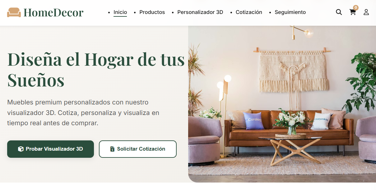 HomeDecor Store - Tienda de muebles demo
