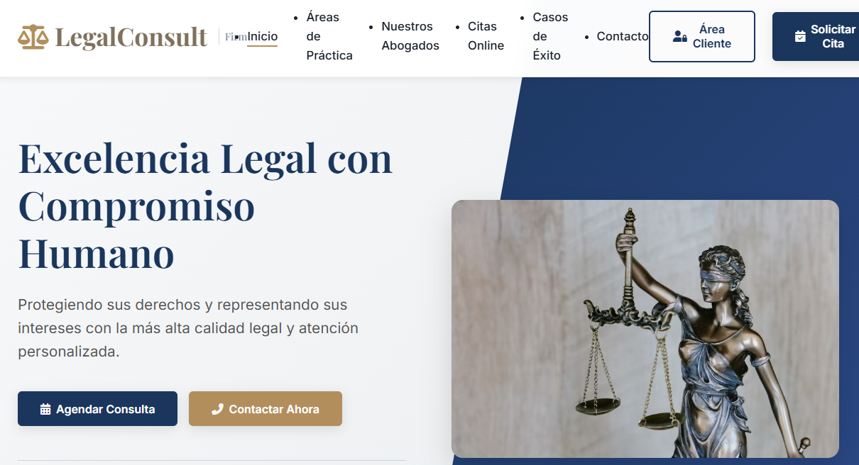 LegalConsult Firm - Sitio web de abogados demo